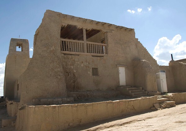 San Esteban, bell-tower & loggia - Acoma Pueblo, New Mexico