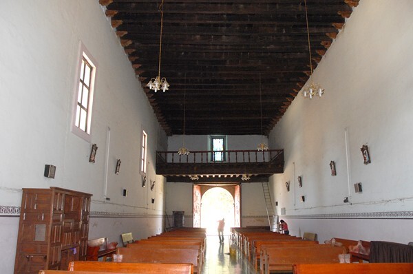 La Asunción, nave & choir loft - Tacícuaro, Michoacán