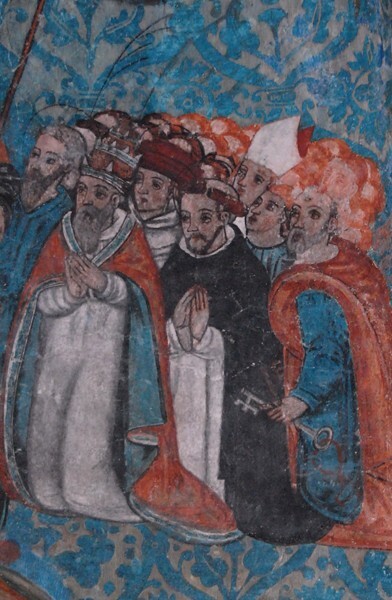 San Bernardino de Sena, sanctuary niche, Christ with seculars - Valladolid (Sisal), Yucatán