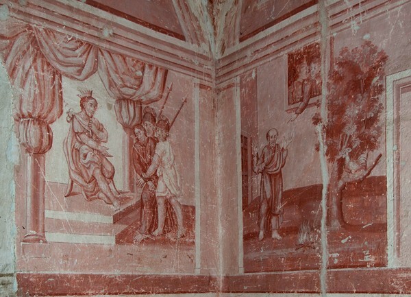 La Soledad, side chapel murals - Cadereyta, Querétaro