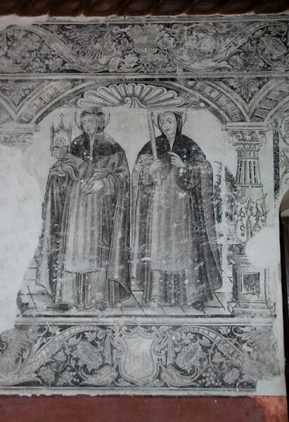 W wall mural, SS Clare & Helena - San Miguel Arcángel, sala de profundis murals
