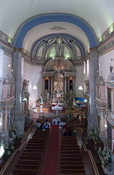 Nave & barrel vault - Santa María Magdalena, church & portería