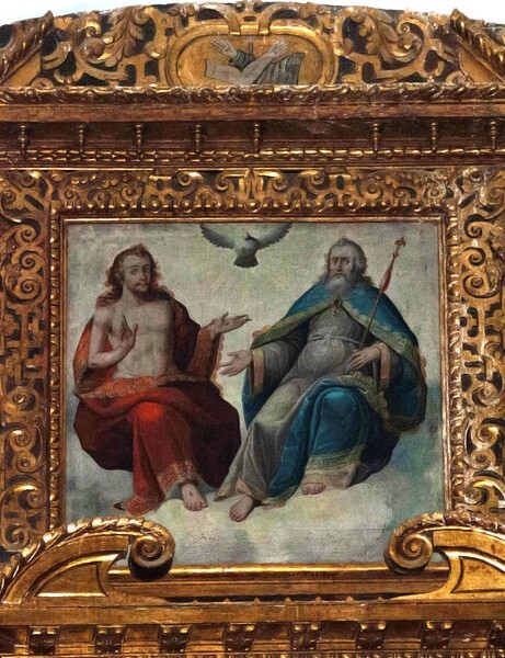 High altar, top tier central painting - San Diego de Alcalá