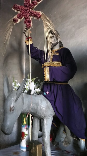 San Lucas Evangelista, nave sculpture, Our Lord of Branches - Quiaviní, Oaxaca