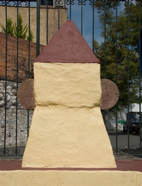 San Francisco, atrial wall merlon - Tepeji del Río, Hidalgo