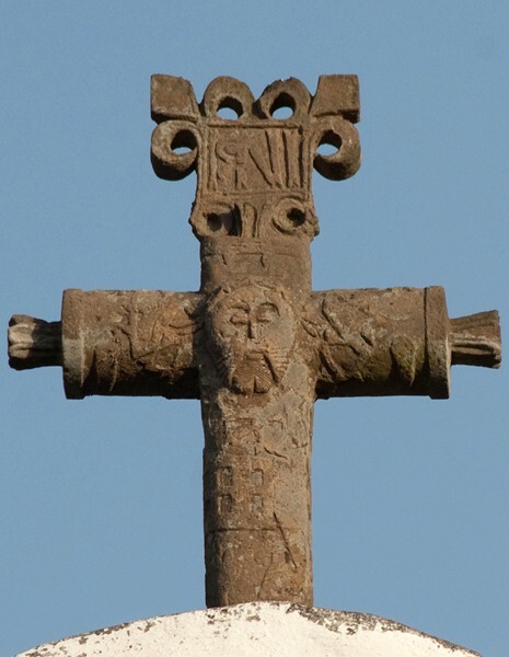 15_San Gerónimo, Hidalgo, San Gerónimo, gable cross - San Jerónimo