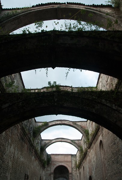 Santo Domingo, nave arches (ex barrel vault) - Tecpatán (ruins), Chiapas