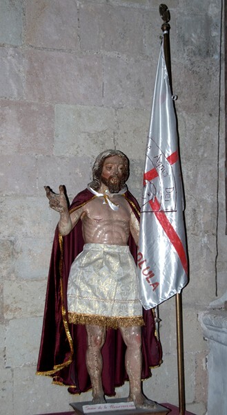 San Juan Bautista, nave sculpture, Our Lord of the Resurrection - San Juan Teposcolula, Oaxaca