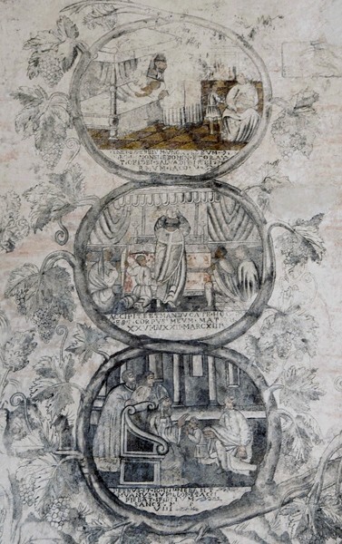 Crucifixion, detail - Portería murals