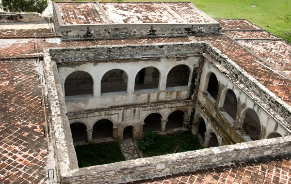 Huatlatlauca, Puebla, Los Santos Reyes, cloister - Huatlatlauca, Puebla
