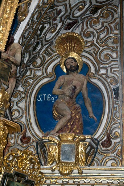 E transept, lunette relief, St. James the Lesser - East Transept