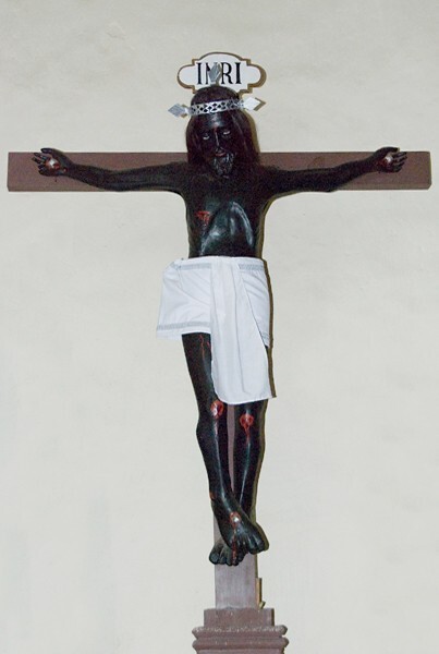 Santa Catarina, nave sculpture, Cristo Negro de Esquipulas - Santa Catarina Minas, Oaxaca
