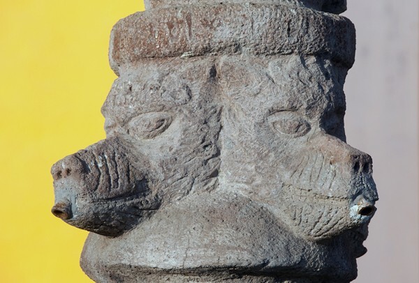 San Juan Evangelista (parish church), fountain well mouth - Acatzingo, Puebla