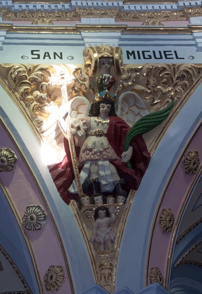 San Francisco, cupola pendentive, St. Michael - Tetlanohcan, Tlaxcala
