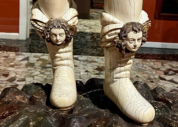 Philippines, St. Michael, detail - Guadalupe Basilica Museum