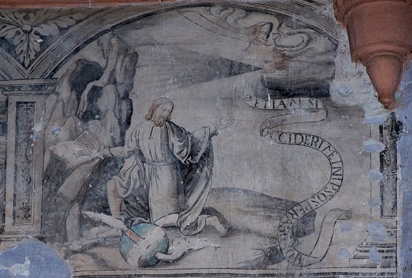 Sanctuary, S wall mural - Nave, sanctuary murals & cloister