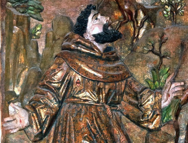 Seraphic Vision, detail of St. Francis - Capilla de la Tercera Orden