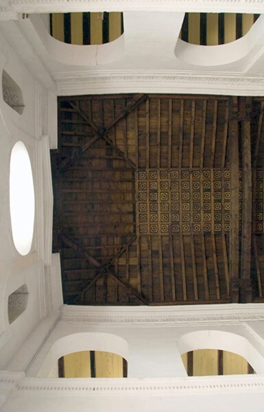 Artesonado ceiling & façade oculus - Santo Domingo