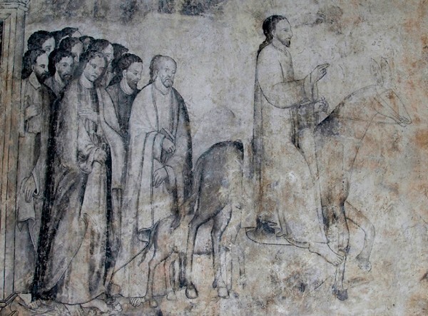 Upper cloister walk mural - San Juan Evangelista, convento