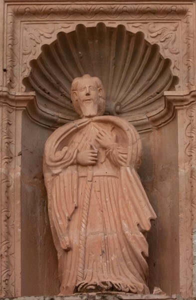 Façade, lower tier (right) - Façade & Capilla Abierta