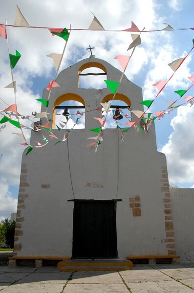 Santa Ursula, façade & espadaña - Chablekal, Yucatán