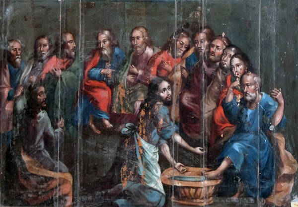 ex-retablo predella, Christ Washing the Feet of his Disciples - Nuestro Señor del Vecino