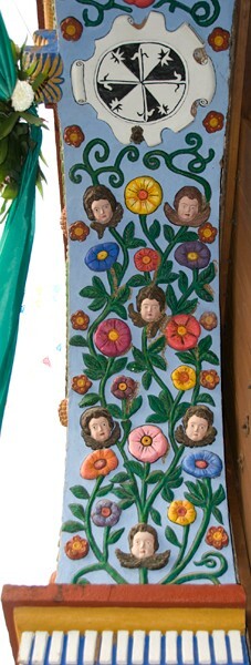 Façade portal, intrados - Santa Ana, façade, atrial wall & posa chapel