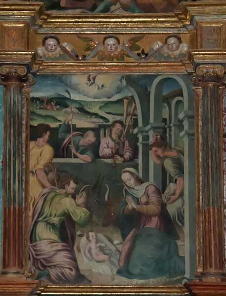High altar, Adoration of the Shepherds - San Juan Bautista, nave & altars