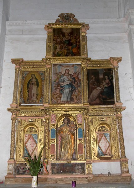 Nave Nuestra Señora del Rosario altar - Nave, altars, choir, baptistry, pulpit