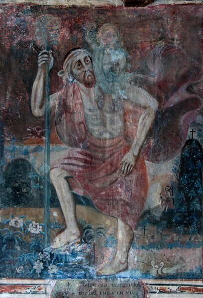 Upper cloister walk mural - San Nicolás de Bari