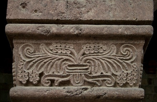 Façade, lower story, arch impost relief - Palacio Municipal (ex-Casa Consistorial)