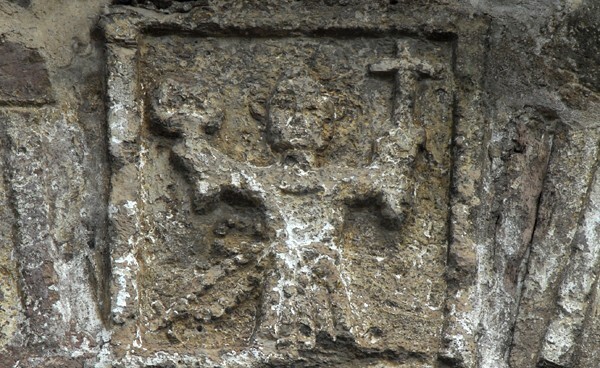 San Francisco, façade portal, archivolt relief, St. Francis - San Pedro Atocpan, México