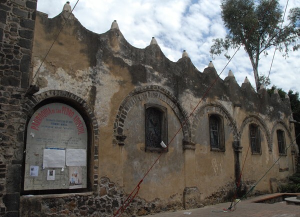 San Pedro, capilla abierta (walled-up) - San Pedro Atocpan, México
