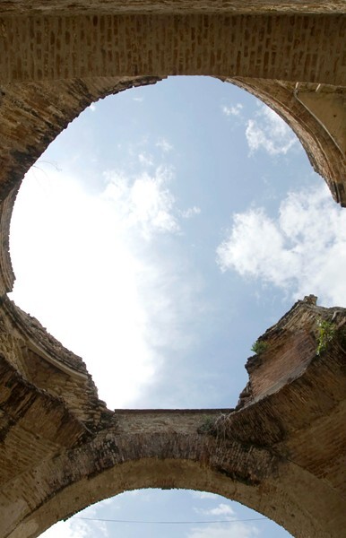 San Sebastián, cupola & chancel arch - Chiapa de Corzo, Chiapas