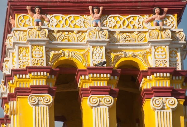 Jesús Nazareno Tlaltempan, bell-tower detail - Jesús Nazareno