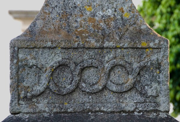 San Pedro, atrial cross, base relief - San Pedro Bocaneo, Michoacán