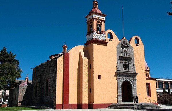 San Ildefonso, façade & bell-tower - Hueyotlipan, Tlaxcala