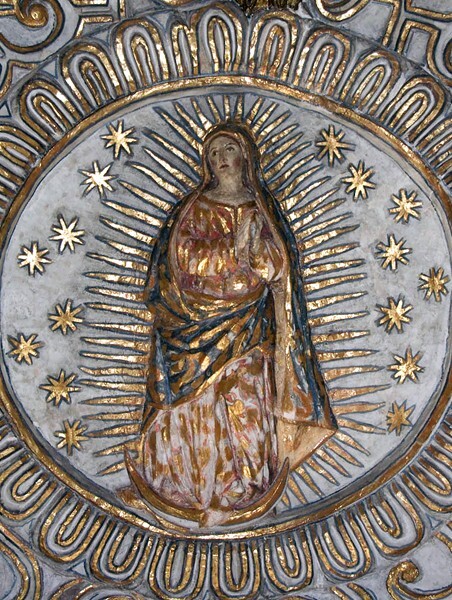 E transept vault, Our Lady of Guadalupe, closeup - East Transept