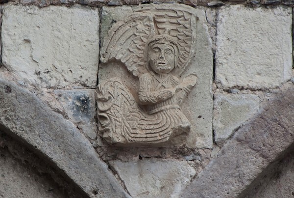 Cloister arch, spandrel relief - Molango, Hidalgo