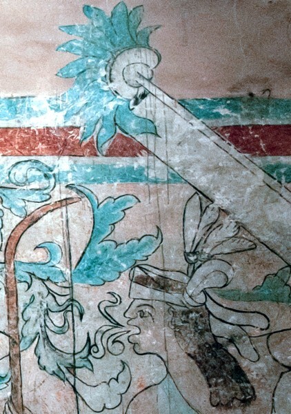 Sotocoro, E wall, North side mural, detail right3 - East wall, North side mural