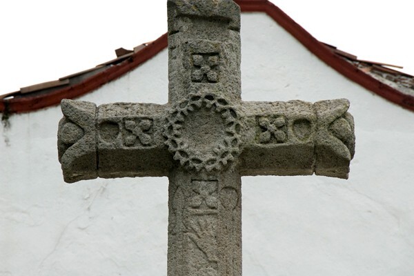 San Pedro Apóstol, atrial cross, front crossing - San Pedro Jácuaro, Michoacán