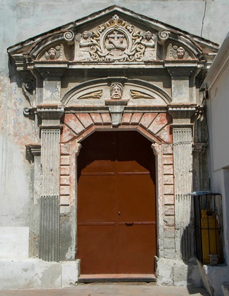 La Tercera Orden, sacristy door - Façade, lateral portal & sacristy door