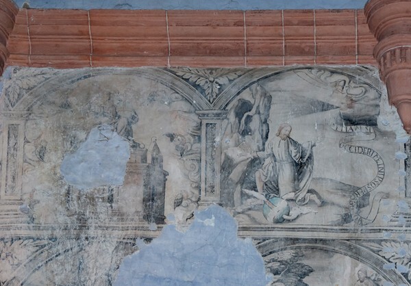 Sanctuary, S wall murals - Nave, sanctuary murals & cloister