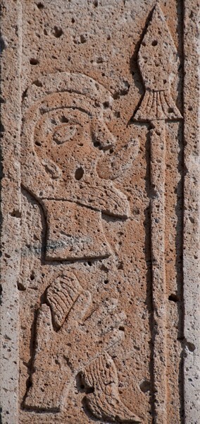 Atrial cross shaft, side view detail - San Jerónimo