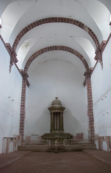 San Francisco, nave, barrel vault - Tepeyanco, Tlaxcala