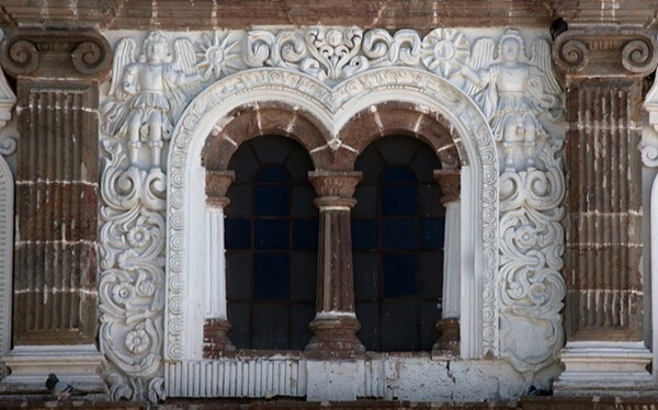 Nuestra Señora de Belén, façade ajimez - Atzitzimititlán, Tlaxcala