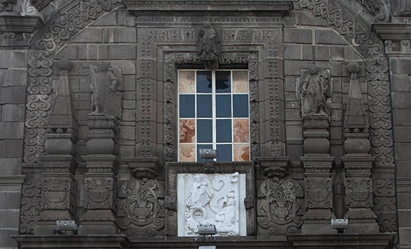 East façade, second story - East (main) & South façades