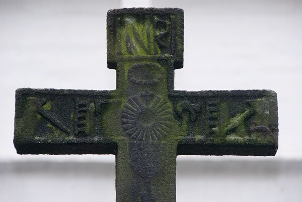 Cloister cross, front crossing - San Vicente Ferrer