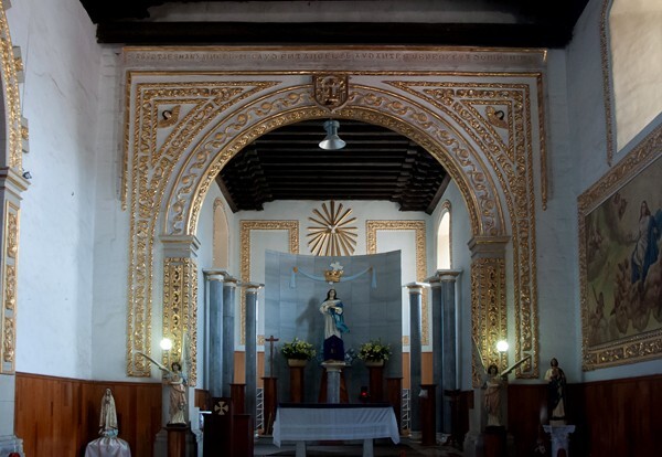 La Asunción de María, chancel arch & chancel - Acaxochitlán, Hidalgo