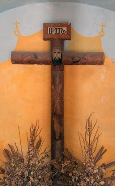 San Miguel Arcángel, atrial chapel cross - Xometla, México